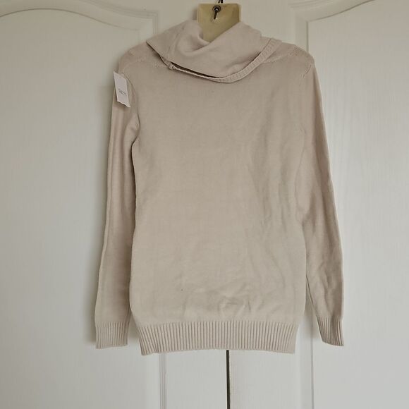 Suzy Shier Knitted Turtleneck Long Sleeves Sweater Small Off White - Picture 3 of 16